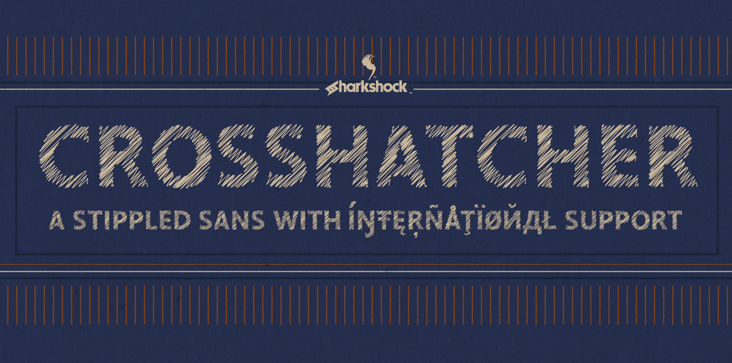 Crosshatcher: The Bold Display Font That's All About the Scribble