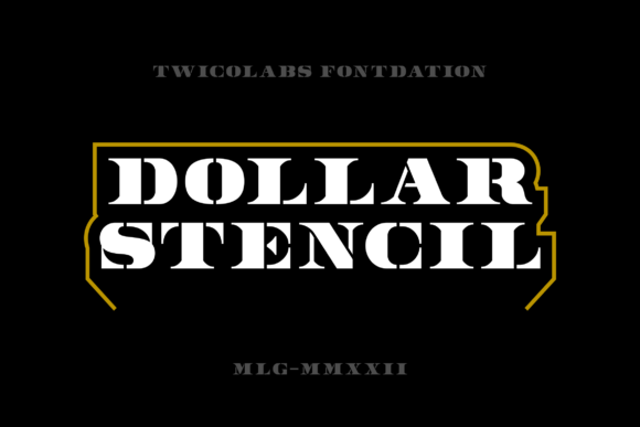 Dollar Stencil: Where Banknote Elegance Meets Modern Design