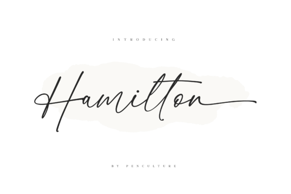 Hamilton: The Calligraphy Font for Timeless Elegance