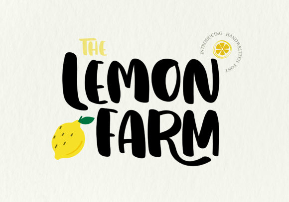 Lemon Farm: The Handwritten Font That Brings a Splash of Happiness