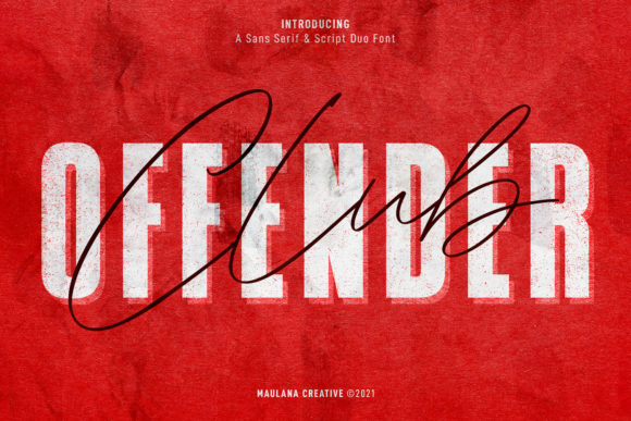 Offenders Club Duo: A Font Pairing for Bold Branding