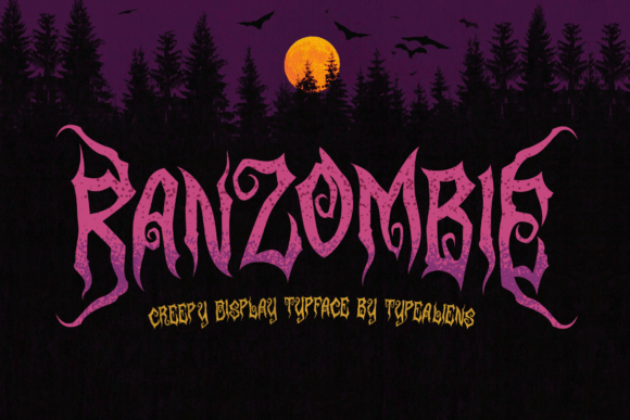 Ranzombie: The Gothic Display Typeface for Haunting Visuals