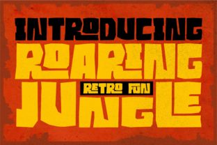 Roaring Jungle: A Font with a Voice for Vintage and Retro Projects