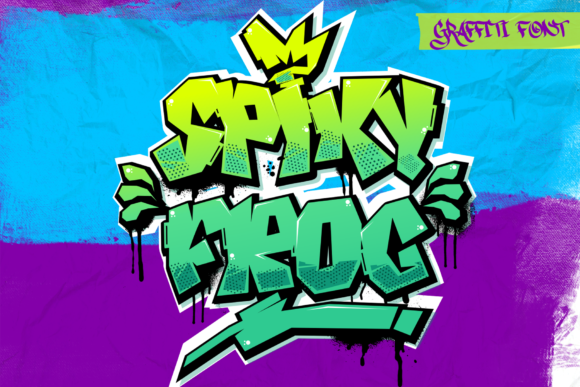 Spiky Frog: A Bold Graffiti Font for Standout Design