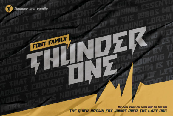 Thunder One: Bold Typography for High-Impact Design