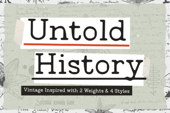 Untold History: Bringing Vintage Typewriter Charm to Modern Designs
